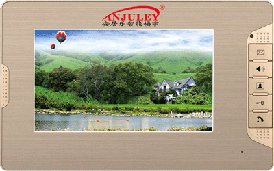 七寸彩色免提可視對(duì)講分機(jī) AJL-870V金色